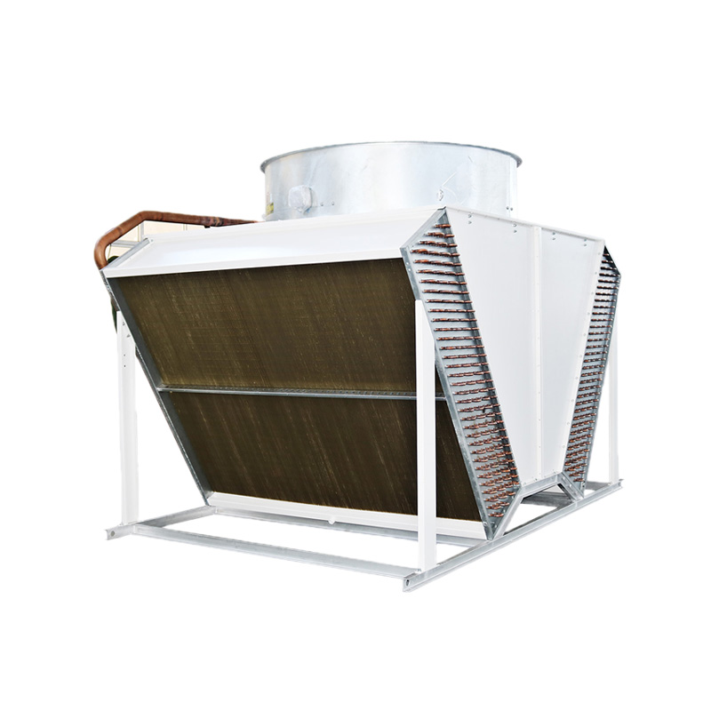 Manufacturer's direct sales of stainless steel V-shaped dry coolers for corrosion resistance