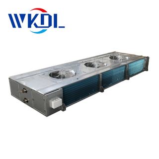 Constant temperature workshop water flushing frost ceiling type double outlet air cooler