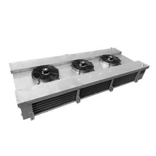 SS dual charged evaporators for chicken air-drip cooling chamber