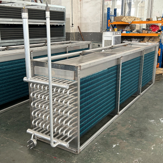Stainless steel tube aluminum fin coil heat exchanger for refrigeration, heating, ventilation, and air conditioning