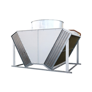 Carbon dioxide gas cooler used for stainless steel V-shaped dry cooler in data centers